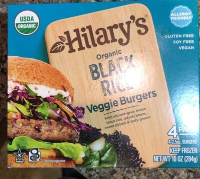 Organic Black Rice Veggie Burgers