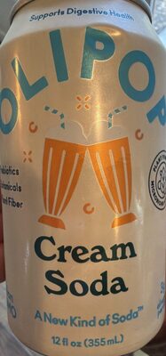 Olipop Cream Soda, 355 Ml, Cream