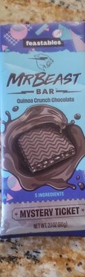 Quinoa Crunch Chocolate Mrbeast Bar, Quinoa Crunch Chocolate