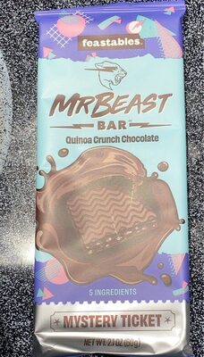 Quinoa Crunch Chocolate Mrbeast Bar, Quinoa Crunch Chocolate
