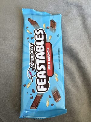 Crunch Milk Chocolate With Puffed Rice Mrbeast Bar, Crunch