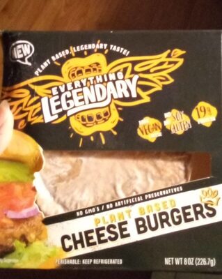 Cheese Plant Based Burgers, Cheese