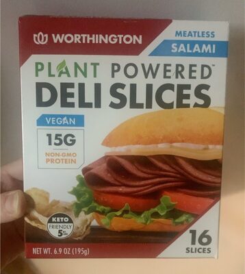 Salami Plant Powered Deli Slices Meatless, Salami