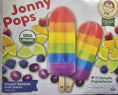 Dairy Free Organic Rainbow Fruit Stacks Pops, Fruit
