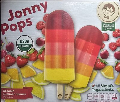 Summer Sunrise Organic Pops, Summer Sunrise