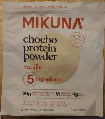 Vanilla Chocho Protein Powder, Vanilla Chocho