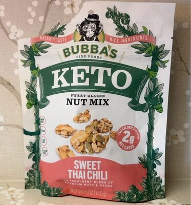 Sweet Thai Chili Glazed Keto Nut Mix, Sweet Thai Chili
