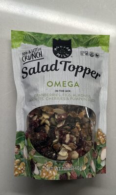 Salad Topper Omega Cranberries, Figs, Almonds, Walnuts, Cherries & Pumpkin Seeds In The Mix, Salad Topper