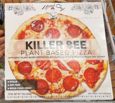 Killer Bee With Spicy Plant Based Pepperoni, Mozzarella Style Shreds & Vegan Hot Honey Plant Based Pizza, Killer Bee