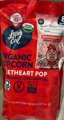 Sweetheart Pop Organic Popcorn