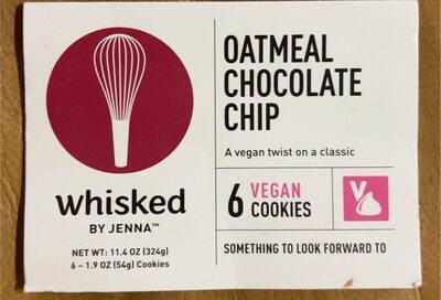 Oatmeal Chocolate Chip Vegan Cookies, Oatmeal Chocolate Chip