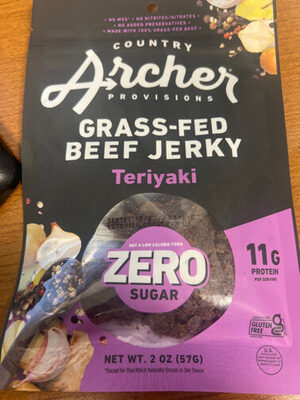 Teriyaki Grass-Fed Beef Jerky, Teriyaki