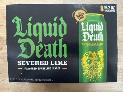 Severed Lime Flavored Sparkling Water, Severed Lime