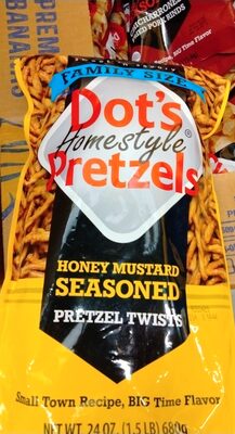 Honey Mustard Seasoned Pretzel Twists, Honey; Mustard
