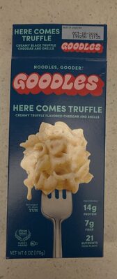 Here Comes Truffle Creamy Black Truffle Cheddar And Shells, Here Comes Truffle