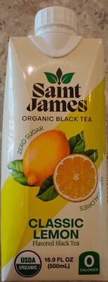 Organic Classic Lemon Flavored Black Tea, Classic Lemon