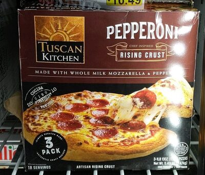 Pepperoni Rising Crust Pizzas, Pepperoni