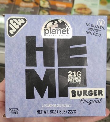 Burger The Original Hemp Plant-Based Patties, Burger The Original