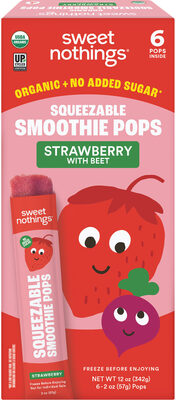 Strawberry With Beet Squeezable Smoothie, Strawberry With Beet