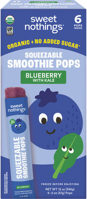 Blueberry With Kale Squeezable Smoothie, Blueberry With Kale