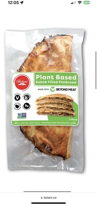 Plant Based Kabob Filled Flatbread, Plant Based Kabob