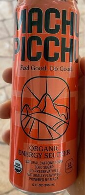 Organic Blood Orange Energy Seltzer, Orange