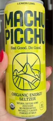 Lemon Lime Organic Energy Seltzer, Lemon Lime