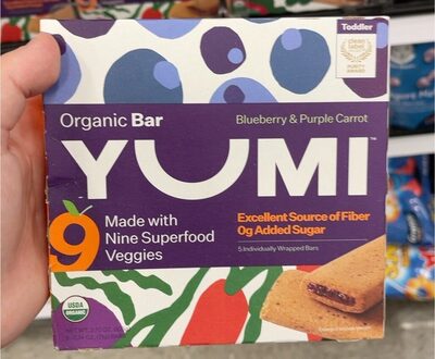 Blueberry & Purple Carrot Organic Bars, Blueberry & Purple Carrot