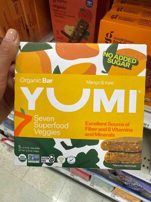 Mango & Kale Organic Bars, Mango & Kale
