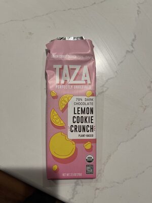 Lemon Cookie Crunch 70% Dark Chocolate, Lemon Cookie Crunch