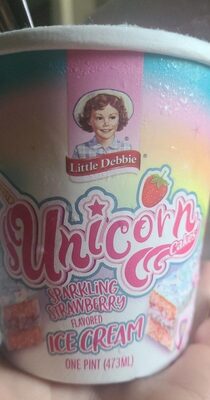 Sparkling Strawberry Unicorn Cakes Ice Cream, Sparkling Strawberry