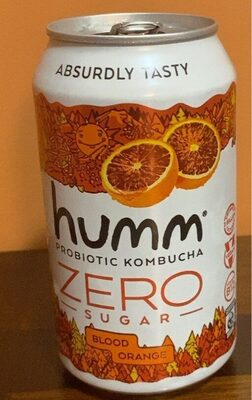 Zero Sugar Blood Orange Flavored Probiotic Kombucha, Blood Orange