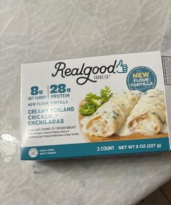 Creamy Poblano Chicken Enchiladas