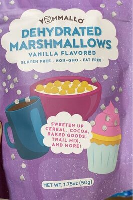 Vanilla Flavored Dehydrated Marshmallows, Vanilla
