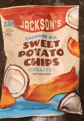 Coconut Oil Unsalted Kettle Cooked Sweet Potato Chips