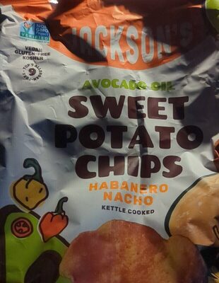 Avocado Oil Habanero Nacho Kettle Cooked Sweet Potato Chips, Habanero; Nacho