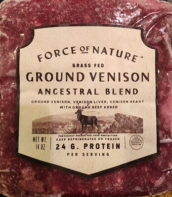 Ancestral Blend Venison Liver, Venison Heart, Ground Venison, Ancestral Blend