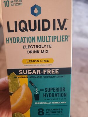 Lemon Lime Hydration Multiplier Sugar-Free Electrolyte Drink Mix, Lemon Lime
