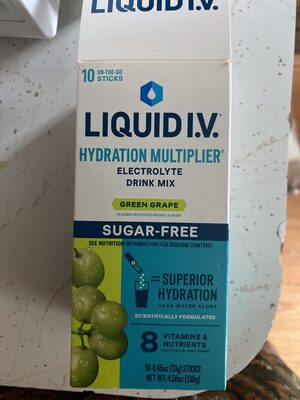 Sugar-Free Green Grape Electrolyte Drink Mix, Green Grape