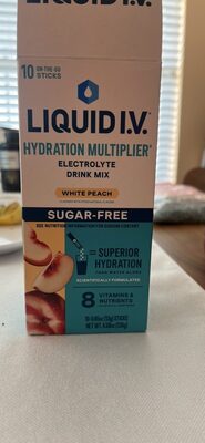 White Peach Hydration Multiplier Electrolyte Drink Mix, White Peach