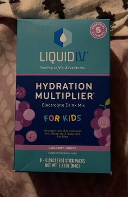 Concord Grape Hydration Multiplier Electrolyte Drink Mix For Kids, Concord Grape