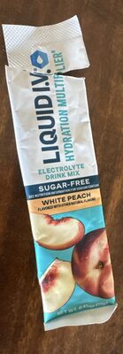 White Peach Hydration Multiplier Sugar-Free Electrolyte Drink Mix, White Peach