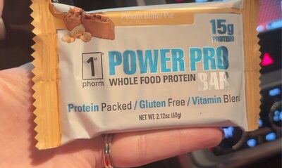 Power Pro Whole Food 15G Protein Bar, Peanut Butter Pie, Peanut Butter Pie