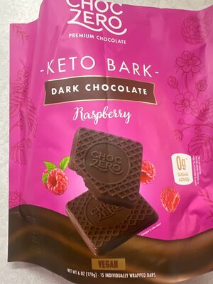 Dark Chocolate Raspberry Keto Bark, Dark Chocolate Raspberry