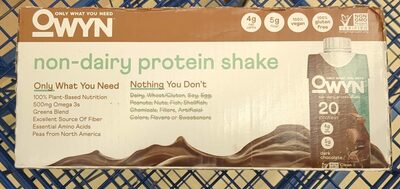 Non-Dairy Protein Protein 20G Shake, Dark Chocolate, Dark Chocolate
