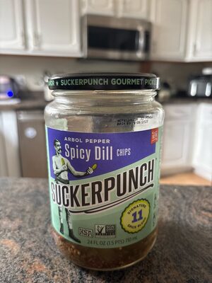 Arbol Pepper Spicy Dill Pickle Chips, Arbol Pepper Spicy Dill