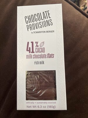 Rich Milk 41% Cacao Milk Chocolate Flats, Rich Milk