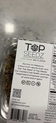 Sunflower, Sesame, Flax, Pumpkin, Chia & Hemp Seeds Crackers, Sunflower, Sesame, Flax, Pumpkin, Chia & Hemp Seeds