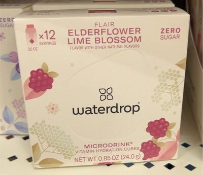 Elderflower Lime Blossom Vitamin Hydration Cubes, Elderflower Lime Blossom