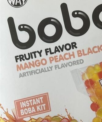 Mango Peach Black Tea Instant Boba Kit, Mango Peach Black Tea